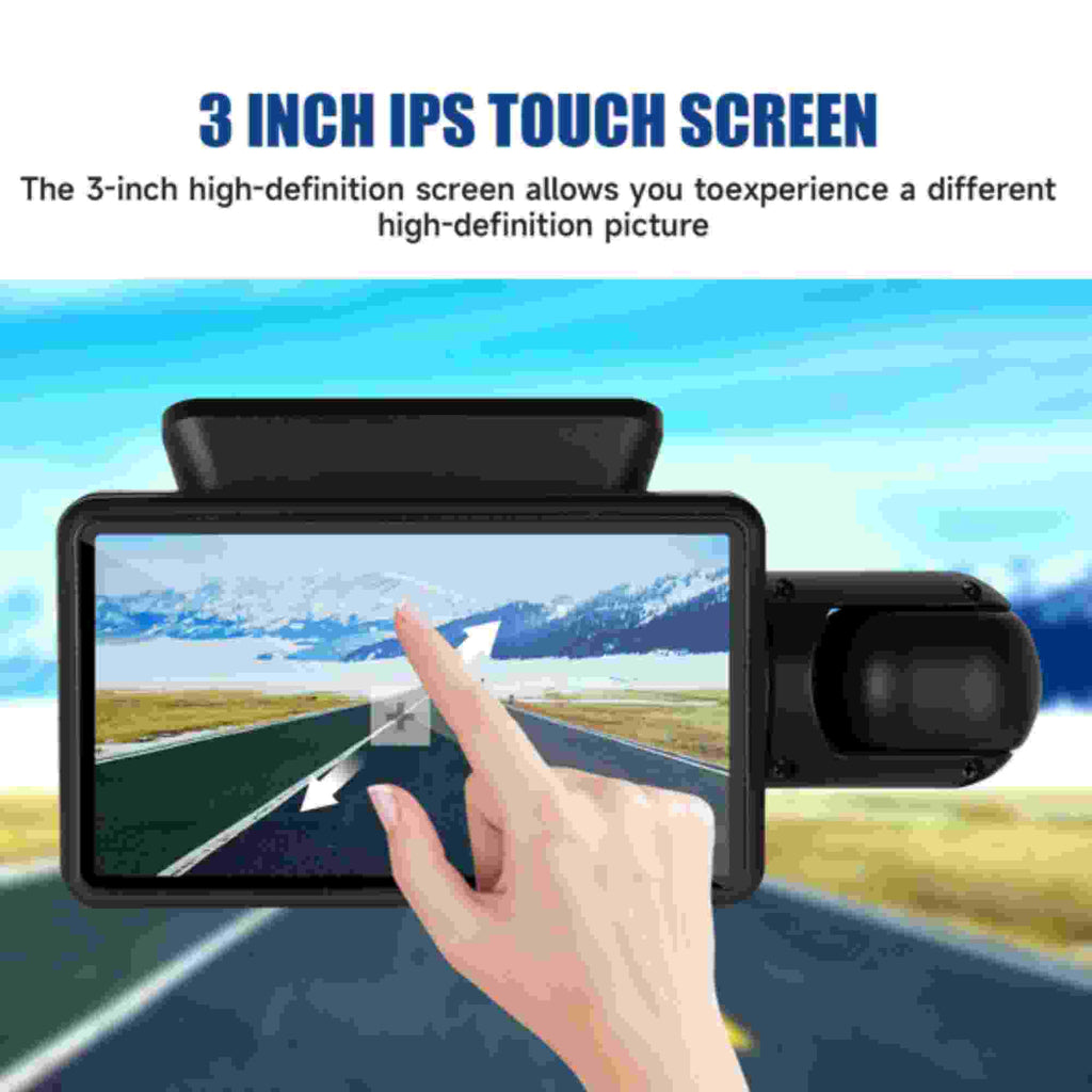 Dinling 1080P Dual Lens Car DVR Dash Cam Video Recorder G-Sensor Front and Rear Camera