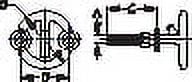 Transom Mounted Ski Tow Ring 2 1/2" SeaDog Line