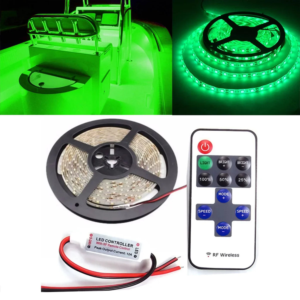 Pontoon Boat Light, Marine Led Light Strip for Duck Jon Bass Boat Sailboat Kayak Flex Lighting for Boat Deck Light Accent Light Courtesy Interior Lights Fishing Night 12v