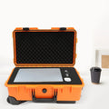 Miumaeov Hard Case with Foam Camera Case 22" Portable Foam Case IP67 Waterproof Box Protective Digital Camera Case Portable Tool Box with Wheels and Retractable Pull Handle