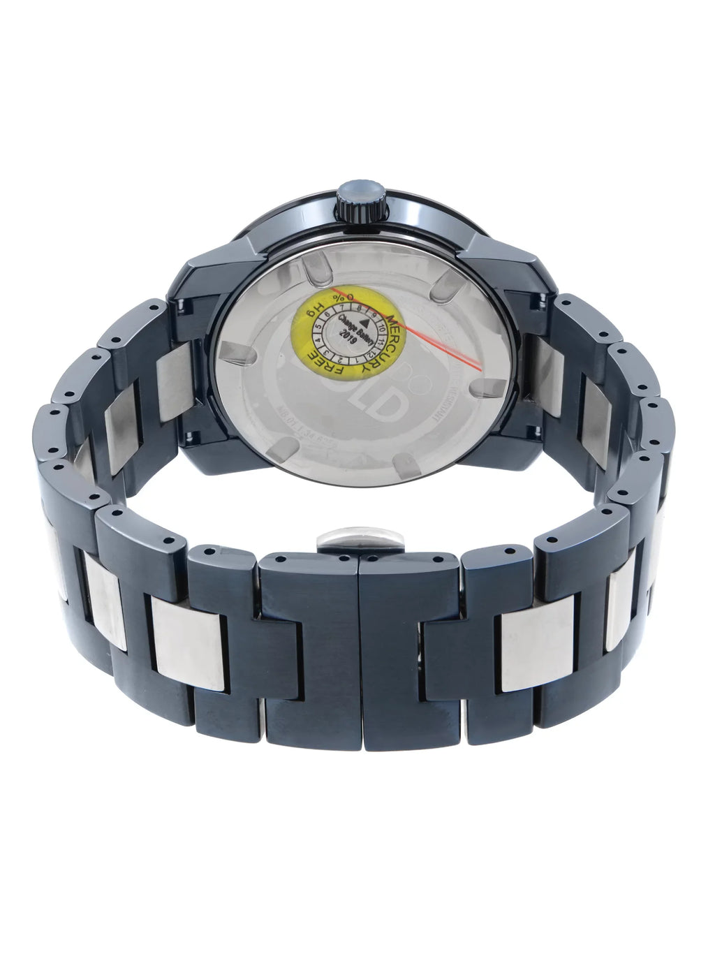 Movado Bold 42.5mm Blue Ion PLatitudeed Stainless Steel Quartz Mens Watch 3600422