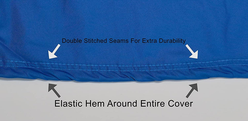 Custom Fit Weatherproof Jet Ski Covers Full for Yamaha Waverunner FX Cruiser/HO/SHO/FX HO 2007-2008 - Gray/Black - Trailerable - All Weather - Rain & Sun - Free Trailer Straps & Bag