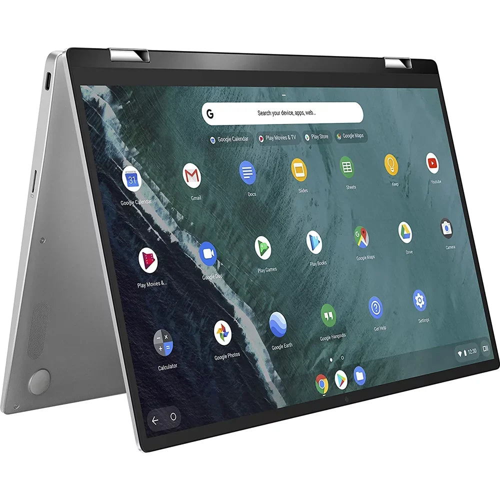 ASUS Chromebook Flip C434 2-In-1 Laptop, 14" Full HD Touchdisplay 4-Way NanoEdge, Intel Core M3-8100Y Processor, 4GB RAM, 64GB eMMC Storage, All-Metal Body, Backlit KB, Chrome OS, Silver - (Open Box)