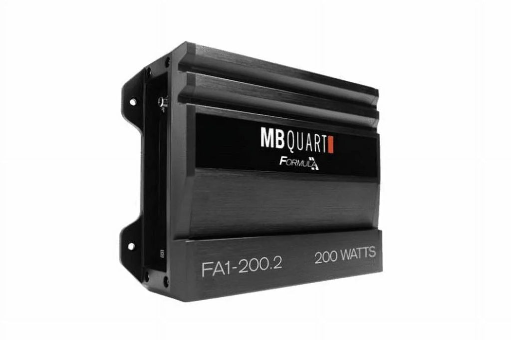 MB Quart FA1-200.2 FORMULA 200 Watt Amplifier 2 Channel Car Audio Amplifier Bundle