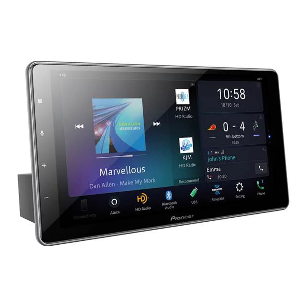 New Pioneer DMH-WT7600NEX 1-DIN 9" Digital Media Receiver & License PLatitudee Camera