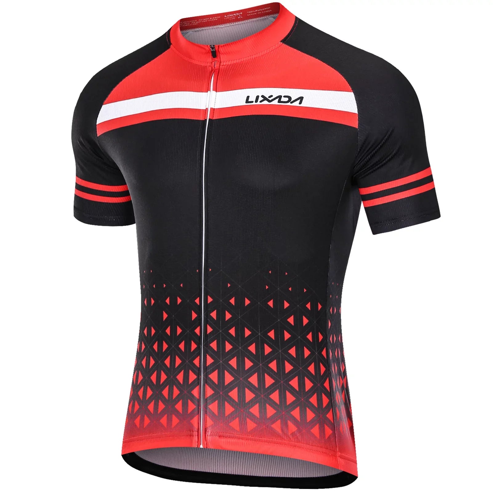 Lixada Men Cycling Jersey Set Breathable Quick- Short Sleeve and Padded Shorts MTB Cycling Outfit Set