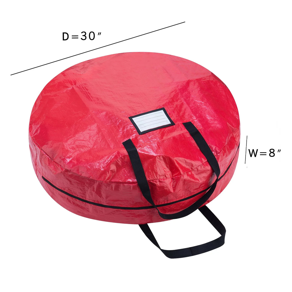 Elf Stor Tree & Wreath Storage Bag Combo-Red, 9ft Tree, 30" Wreath