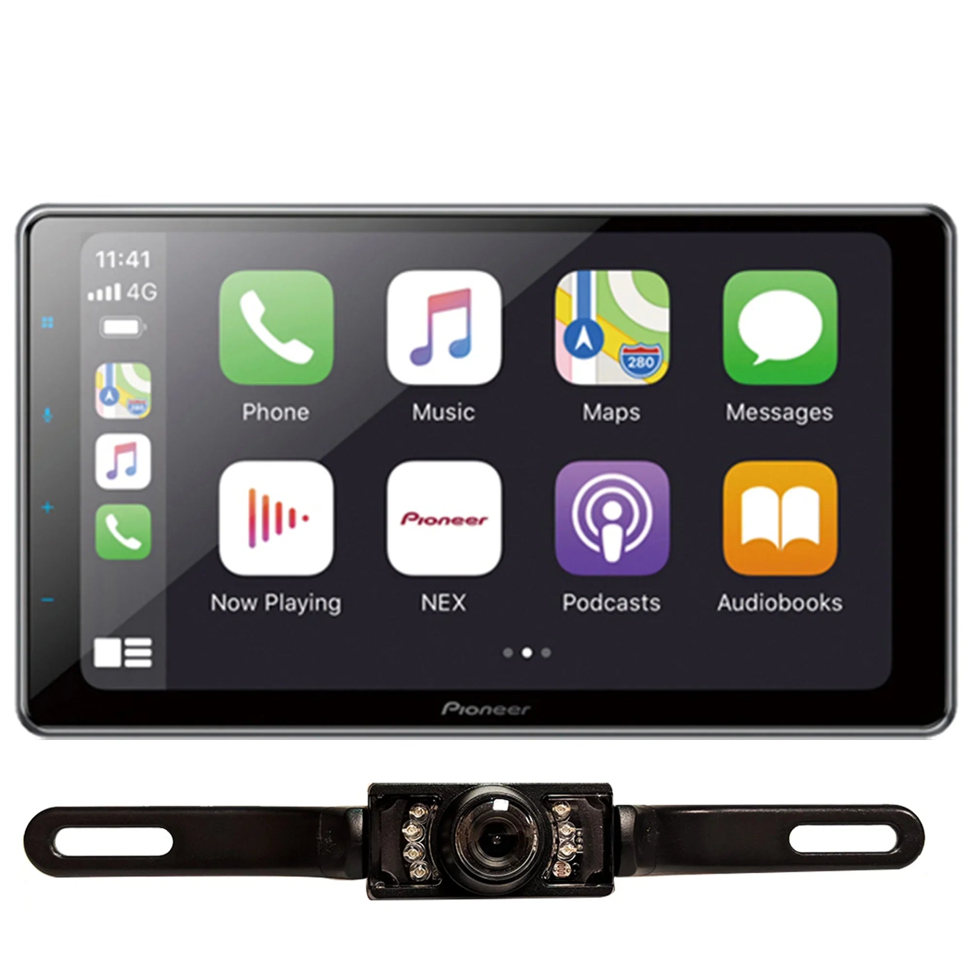 New Pioneer DMH-WT7600NEX 1-DIN 9" Digital Media Receiver & License PLatitudee Camera