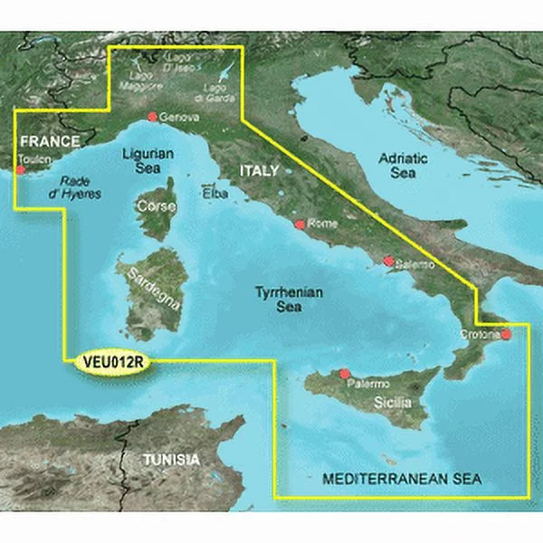 Garmin BlueChart® g3 Vision® HD - VEU012R - Italy, West Coast - microSD™/SD™