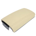 DNA Motoring ZTL-Y-0056 Leather Center Console Armrest Lid Assembly w/Latch For 2002-2009 Chevy Trailblazer GMC Envoy Buick Rainier [Tan] 03 04 05 06 07 08