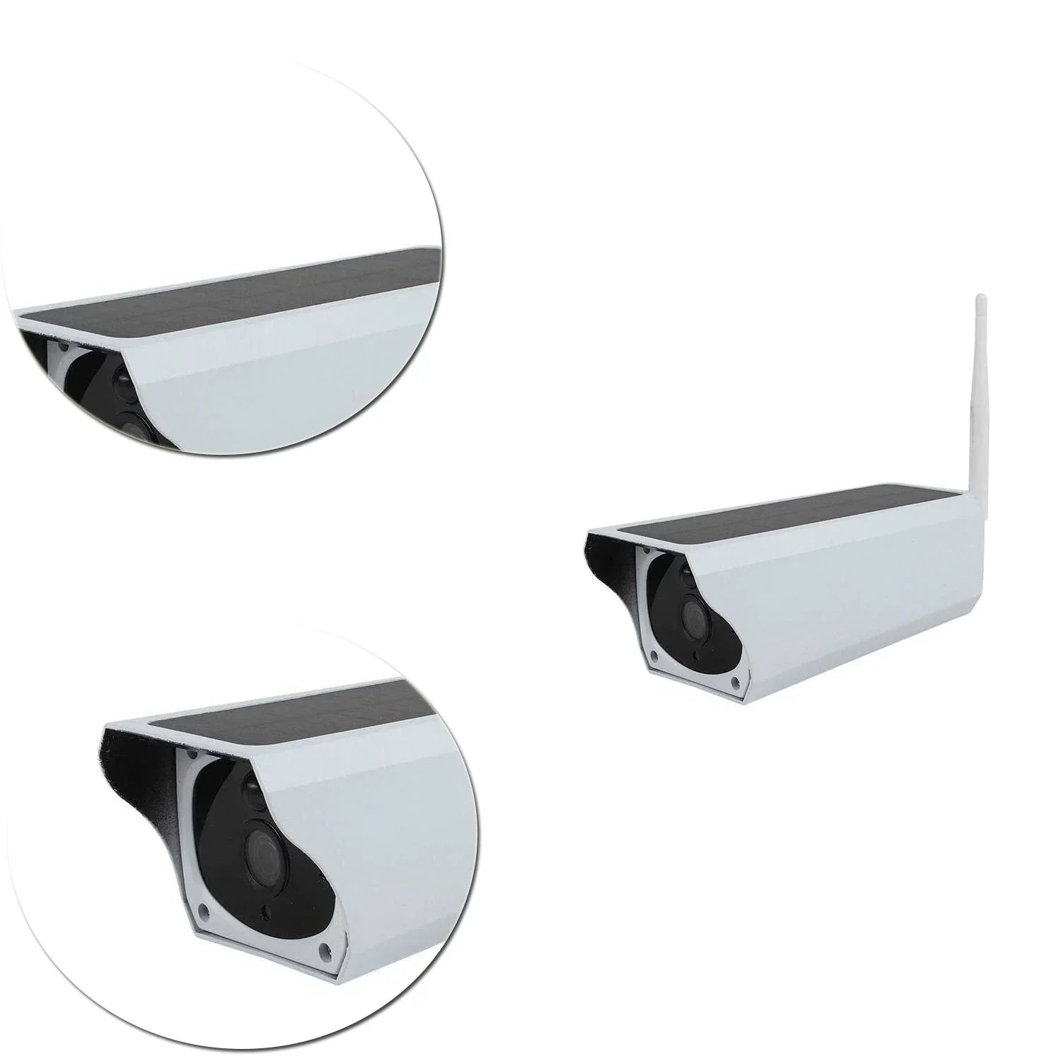 2.0 MP1080P Outdoor Wireless Solar Battery Powe Bullet Security IP Camera with IP67 Waterproof, Advanced Day and Night Vision, PIR Motion Detection