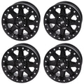 (4 Pack) 4/137 Tusk Uinta Beadlock Wheel 15X7 4.0 + 3.0 Matte Black For Can-Am Defender Hd10 Pro Xt 2020-2023