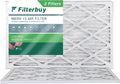 Filterbuy 12x24x1 MERV 13 Pleated HVAC AC Furnace Air Filters (2-Pack)