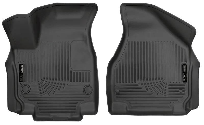 Husky by RealTruck Weatherbeater Series Front Floor Liners Black Front Row Compatible with select: 2017-2021 Chrysler Pacifica Touring L, 2023 Chrysler Pacifica