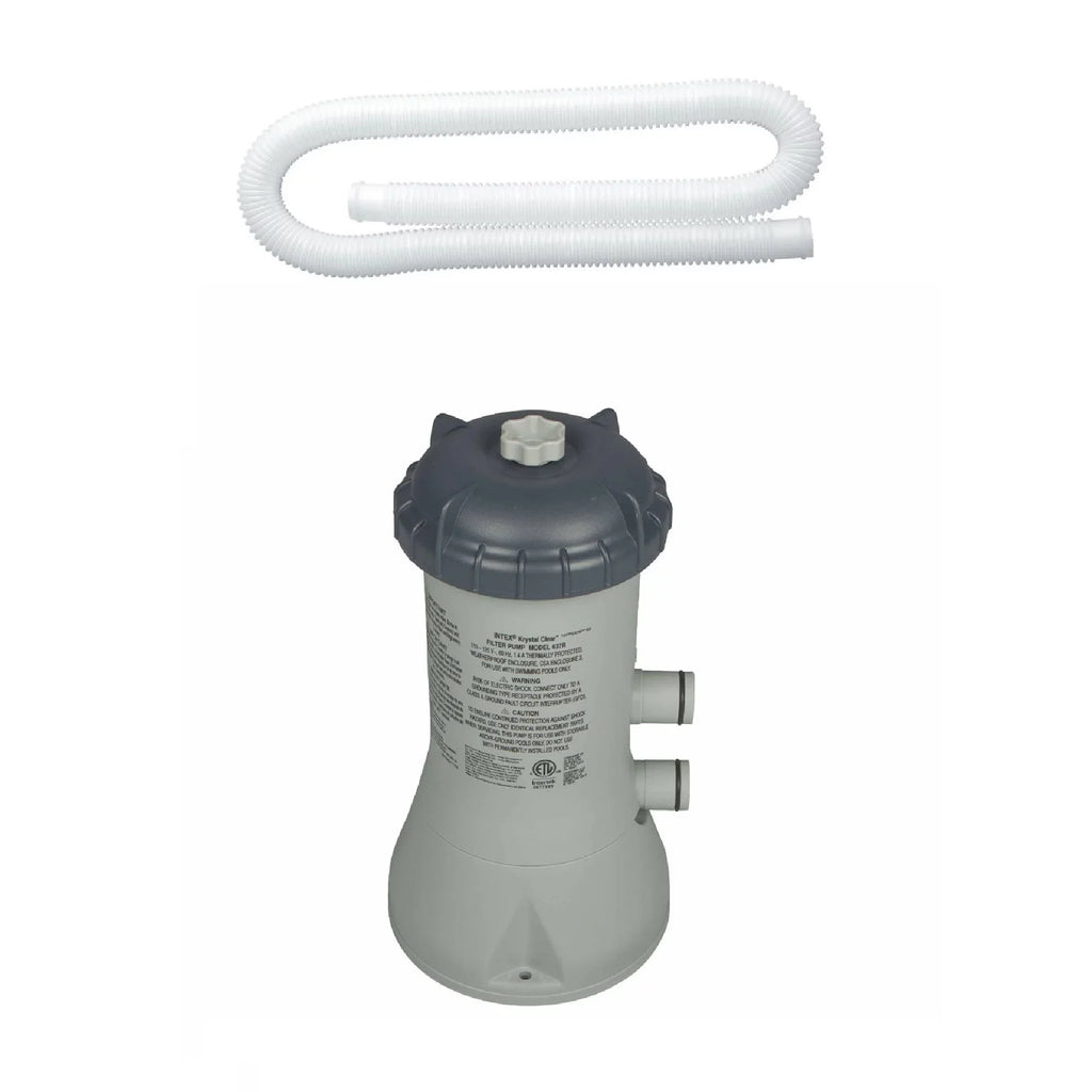 Intex 1.25In Diameter Pool Pump Replacement Hose & Intex 1000 GPH Pool Filter