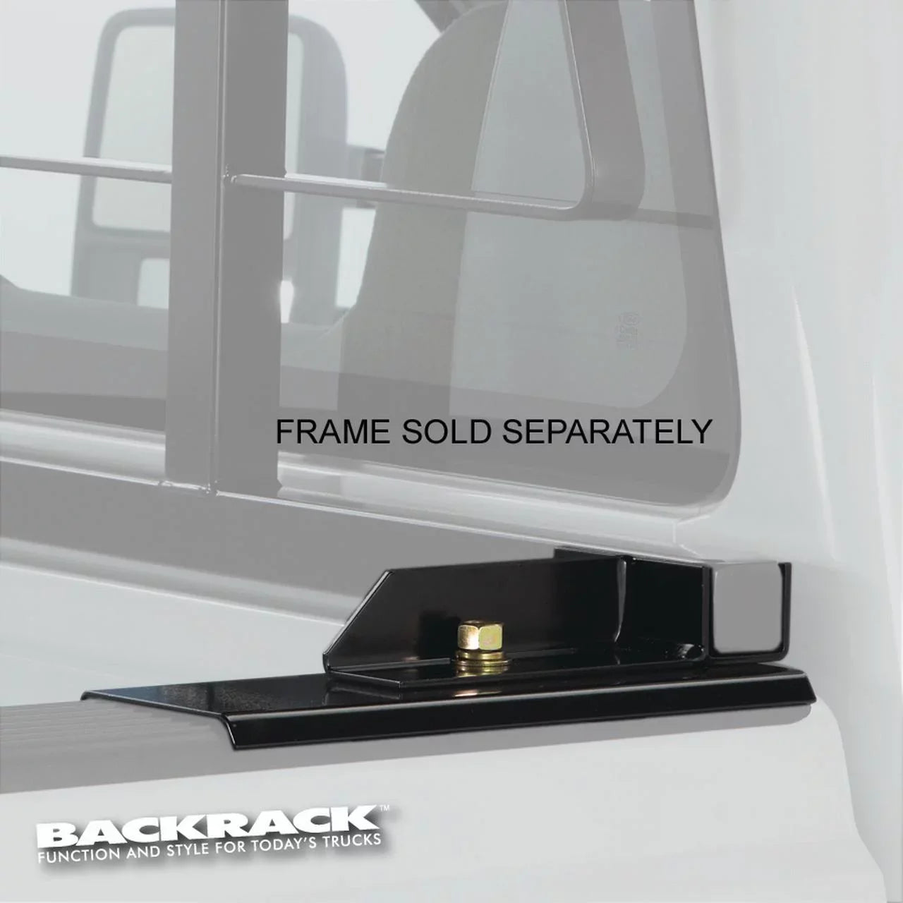 BACKRACK by RealTruck | Hardware Kit for use w/ Standard Bed, Black, No Drill | 30118 | Compatible with 2008-2019 Toyota Tundra