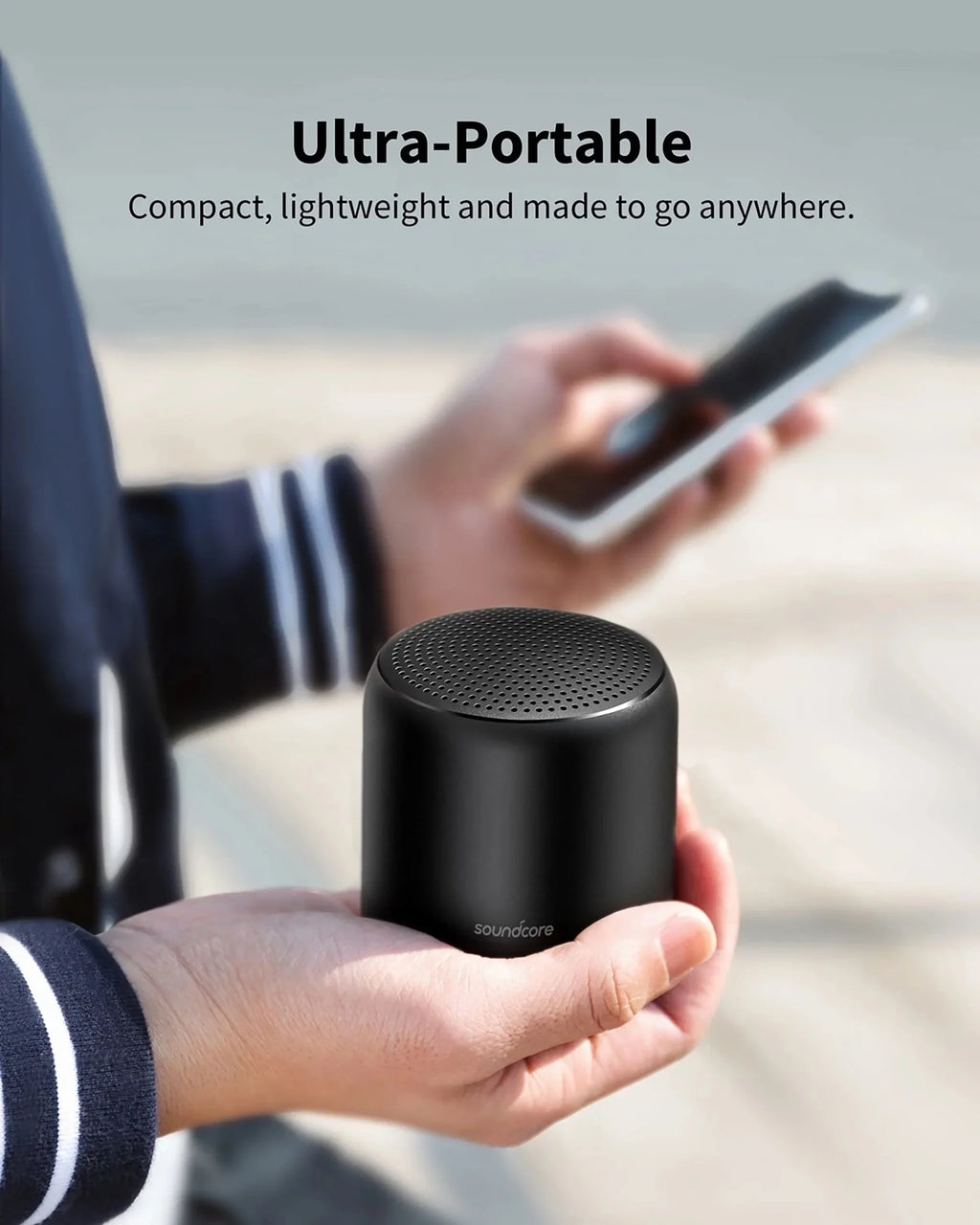 Soundcore by Anker- Mini 2 Portable Speaker | IPX7 Waterproof | 15-Hour Playtime | Black | A3107Z11
