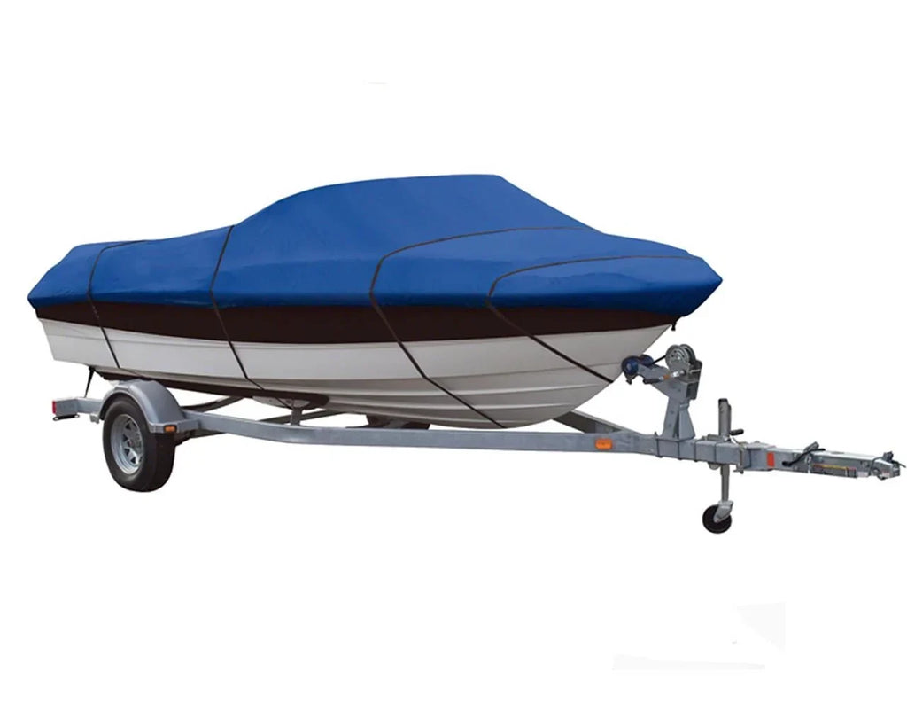 BLUE, GREAT QUALITY BOAT COVER Compatible for FOUR WINNS SUNDOWNER 225 CUDDY I/O 1996-2002