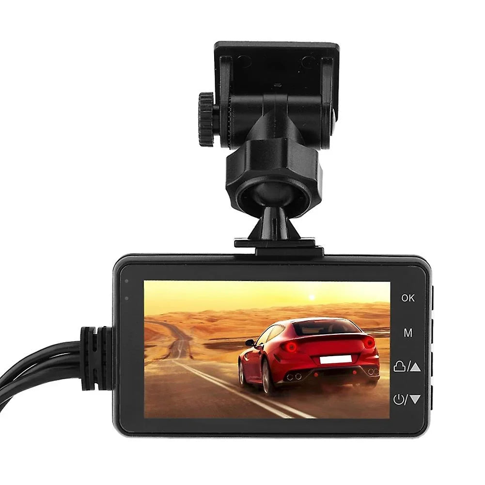 5 V 1 A Motorcycle Driving Recorder Dvr Dash Camera With Front And Rear Double Lens
