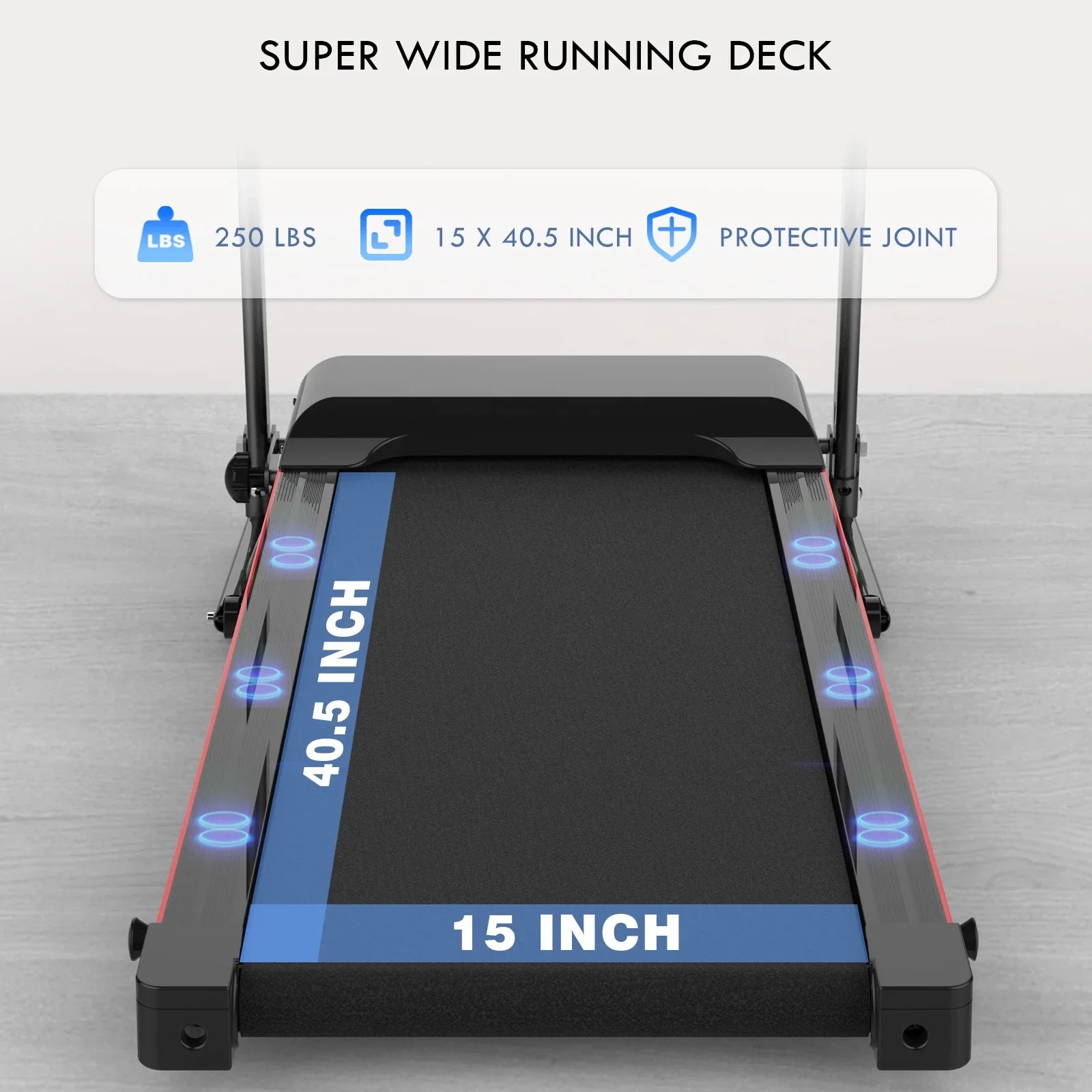 FLIMDER Walking Pad, Sturdy & Durable Under Desk Treadmill, Folding Treadmill with 300LBS Capacity, Beautifully Designed InstalLatitudeion-Free Treadmills for Home Bluetooth Speaker