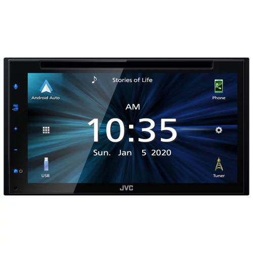 JVC KW-V66BT 6.8" Car CD/DVD Player  Carplay Android Receiver+Backup Camera