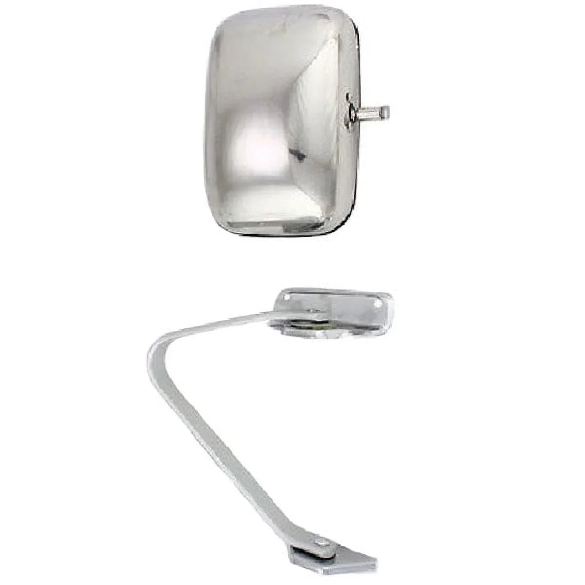 For 87-91 F-Series Pickup Truck Rear View Swing Lock Mirror Chrome RH Right Side