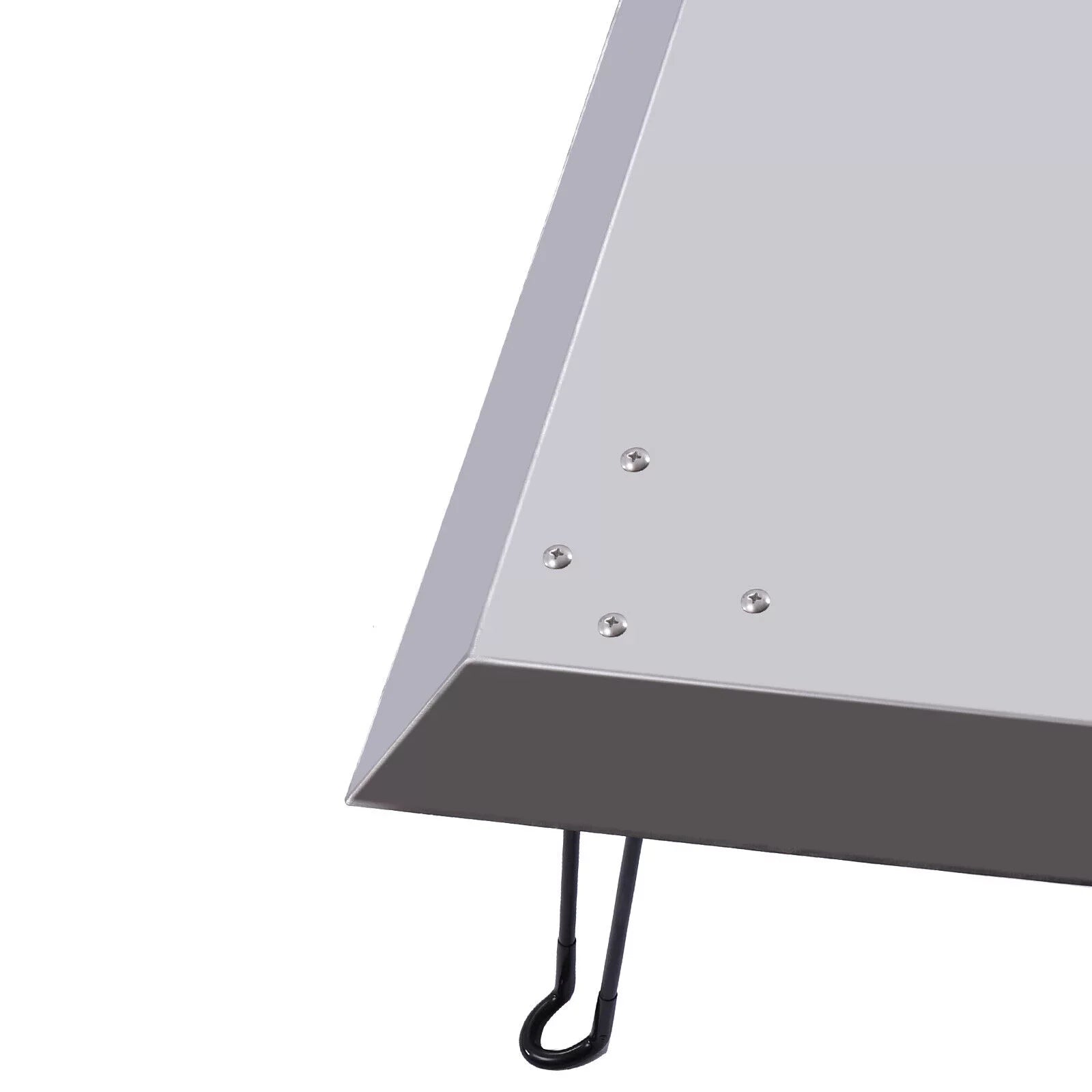 Outdoors Fire Pit Heat Deflector Stainless Steel with Carrying Handle 25*25 inch