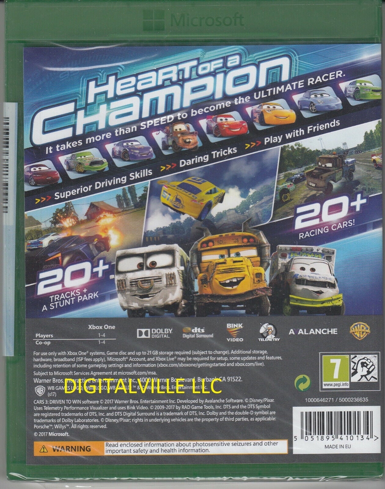 Cars 3 Driven to Win Xbox One Brand New Factory Sealed Disney Pixar