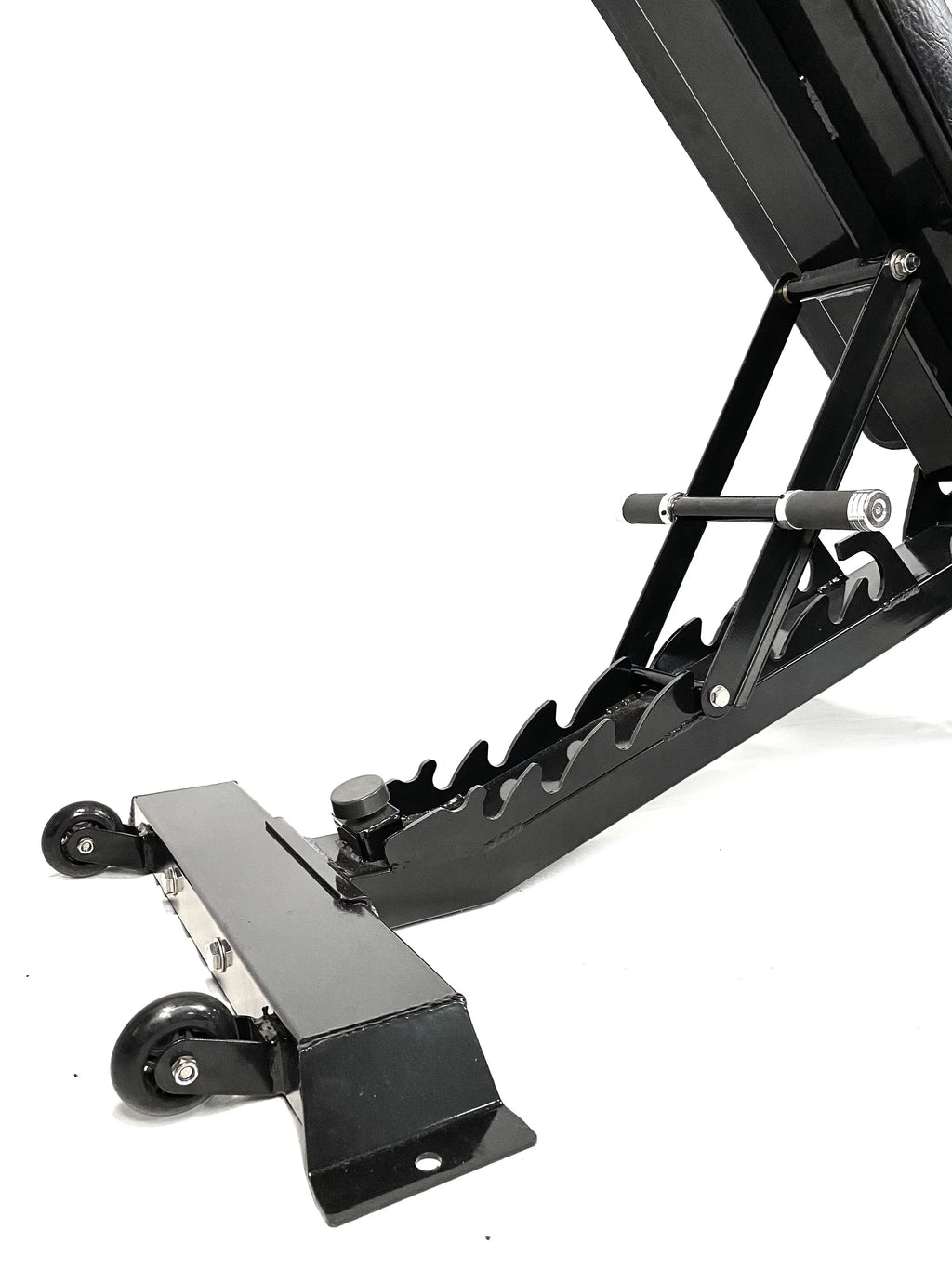 Adjustable Ranger Weight Bench has 5 Incline and 1 decline positions. Made with Heavy Duty 11 Gauge Steel. 1000+ Weight Capacity. Bolt Fitness Supply.