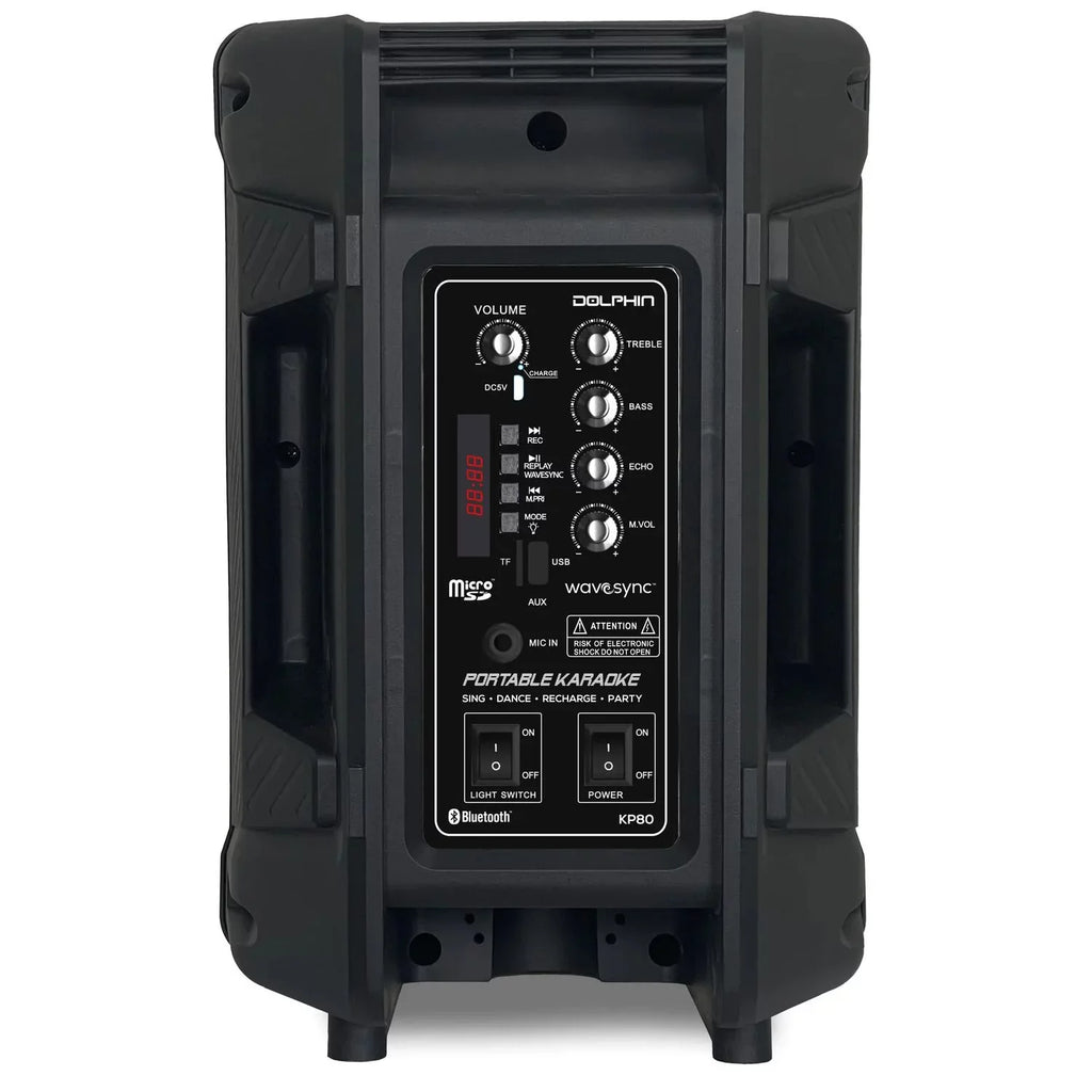 Portable 8" Karaoke Speaker with Wirlss Microphne