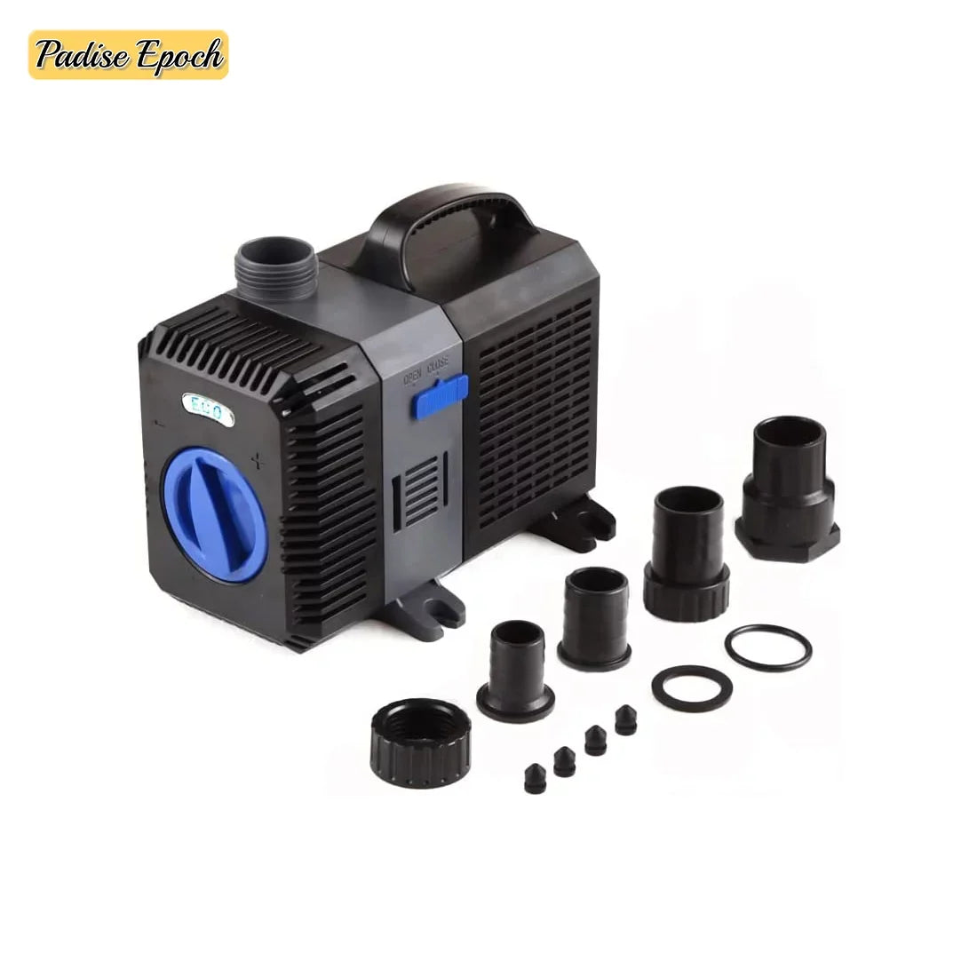 2115GPH Big Flow Adjustable Frequency Inline Fish Tank Fountain Aquarium Waterfall Salt Fresh Pond Submersible Filter Water Pummp With Ceramic Shaft