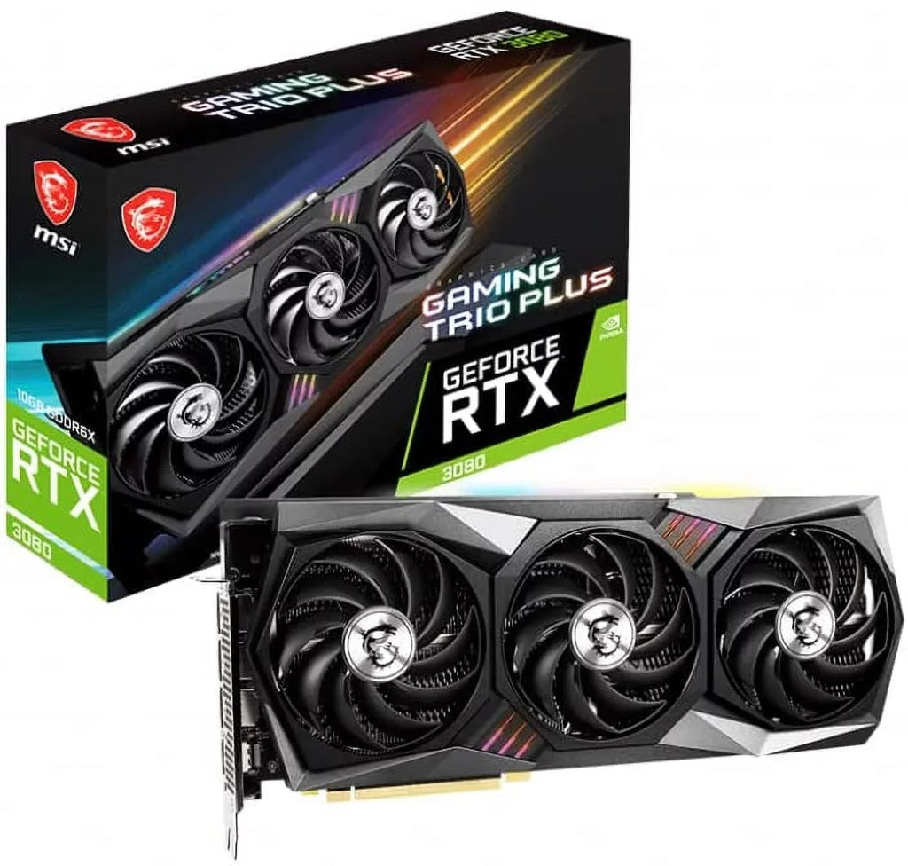Open Box MSI Gaming GeForce RTX 3080 10GB GDDR6X Video Card GAMING TRIO PLUS 10G LHR