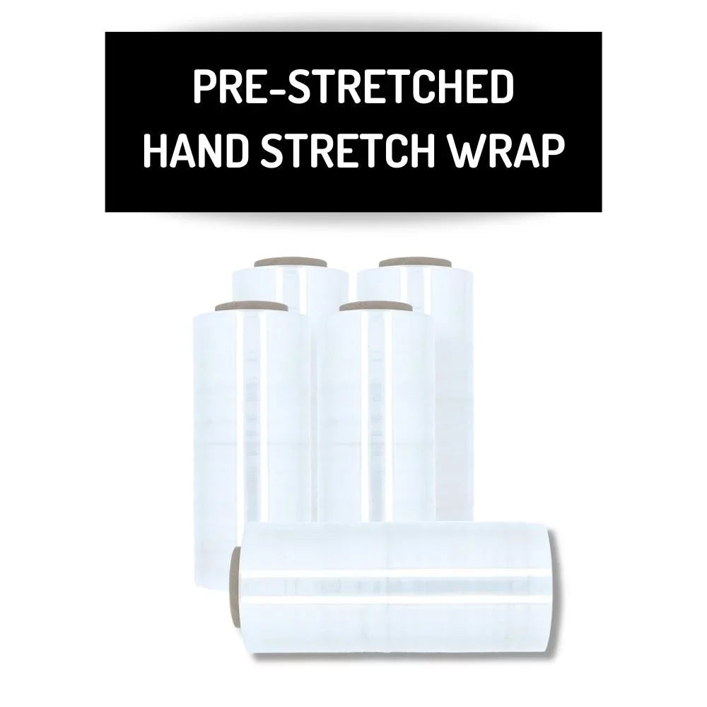 SSBM 15" x 1476' 3" Core Plastic Film Pre-Stretch Hand Shrink Wrap for Warehouse, Wrapping Pallets, Bundling Merchandise, 30 Gauge, Clear, 256 Rolls