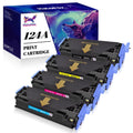HaloFox Compatible For 4 Pack BCMY Q6000A - Q6003A Toner Lot For  Color LaserJet 1600 2600N 2605DN 2605DTN Printer