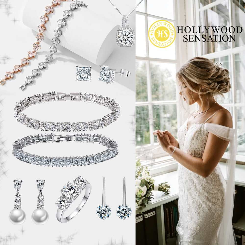 Flower Cubic Zirconia Tennis Bracelet for Women with Round Cut Sapphire and White Diamond Cubic Zirconia
