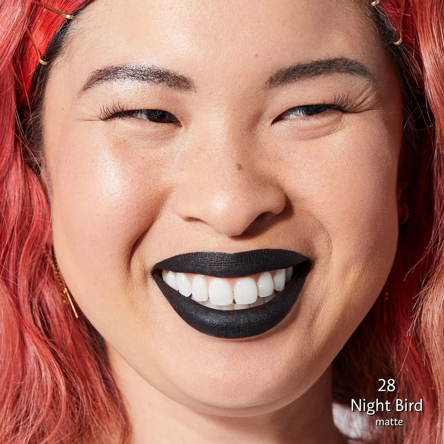 SEPHORA COLLECTION Cream Lip Stain Liquid Lipstick - 28 Night Bird - matte black - 0.169 oz/5 mL