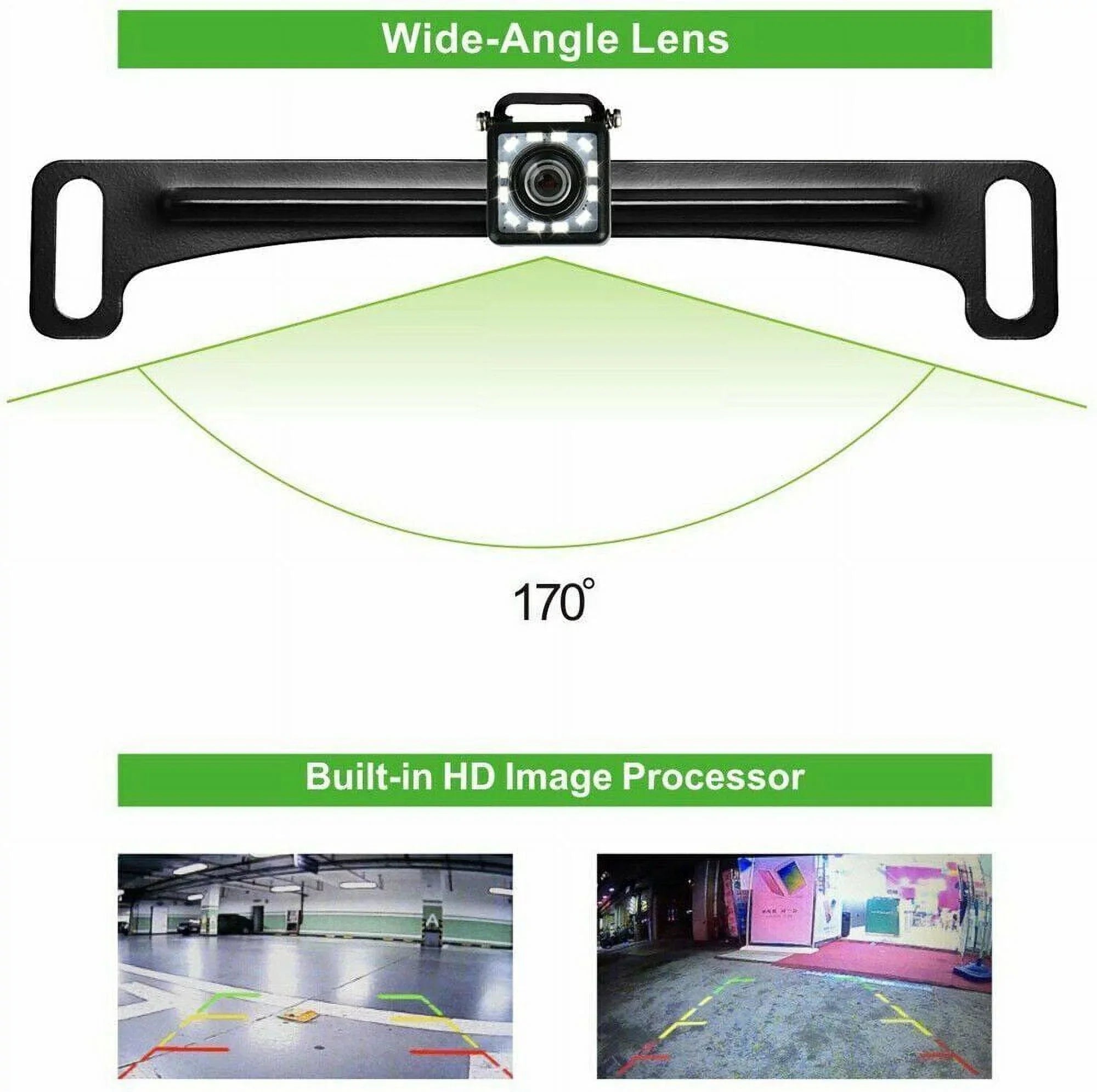 Backup Camera Car Rear View Wireless HD Parking System Night Vision + 5" Monitor