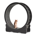 Dextrus Cat Wheel Exerciser for Indoor Cats, 43.3 inch Large Cat Exercise Running Wheel Treadmill with Ultra Low Noise and Detachable Carpet for Cat's Fitness and Health