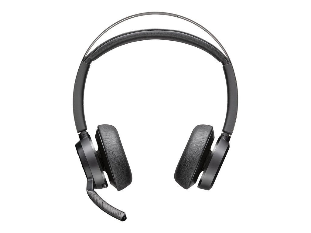 Poly Voyager Focus 2 USB-C Headset TAA - Siri, Google Assistant - Stereo - USB Type C - Wired/Wireless - Bluetooth - 164 ft - 20 Hz - 20 kHz - On-ear, Over-the-head - Binaural - Ear-cup - MEMS Tech...
