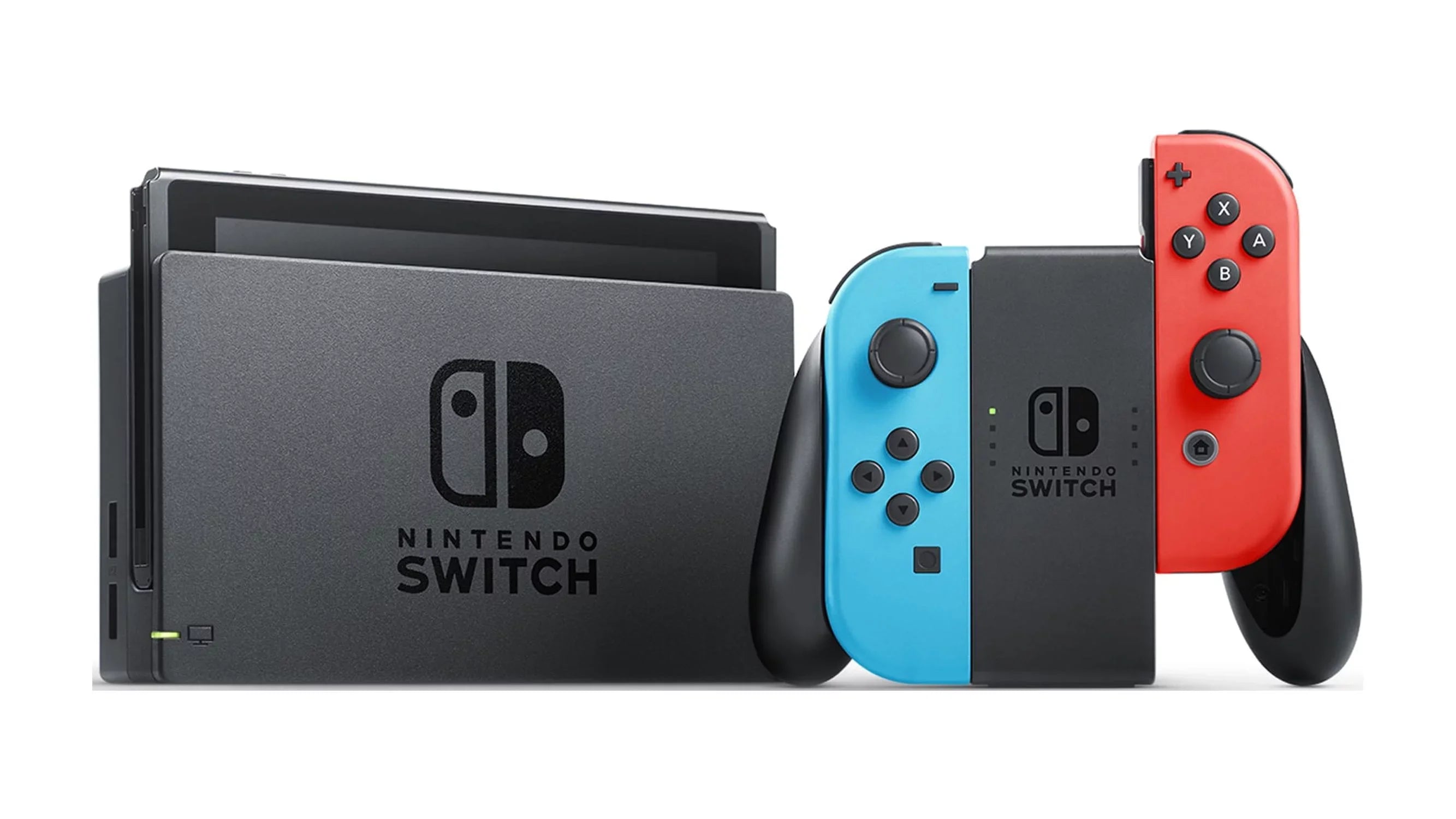 Nintendo Switch Console With Neon Red/Blue Joy-Con (2019)