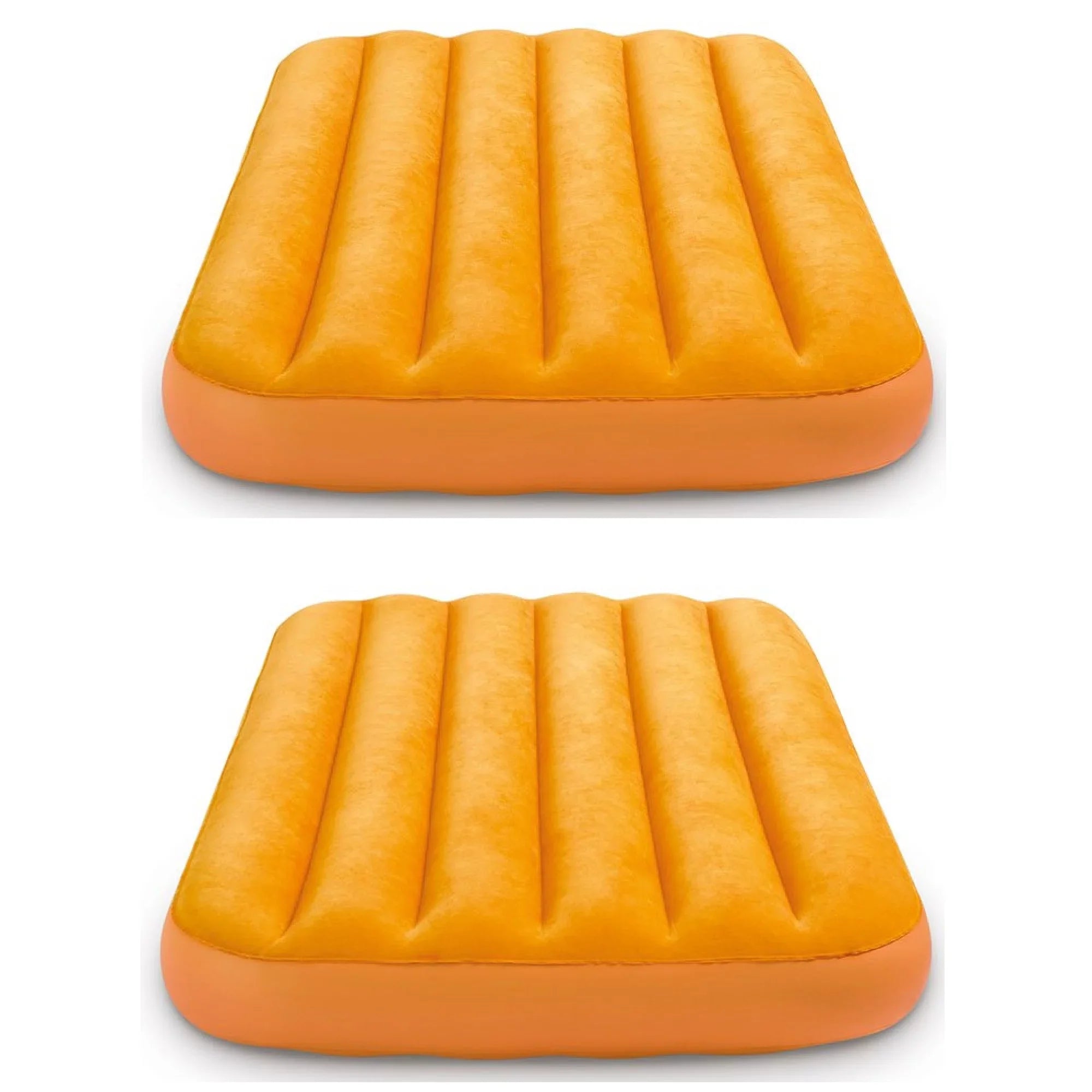 Intex Cozy Kidz Bright & Fun-Colored InfLatitudeable Air Bed w/ Carry Bag (2 Pack)