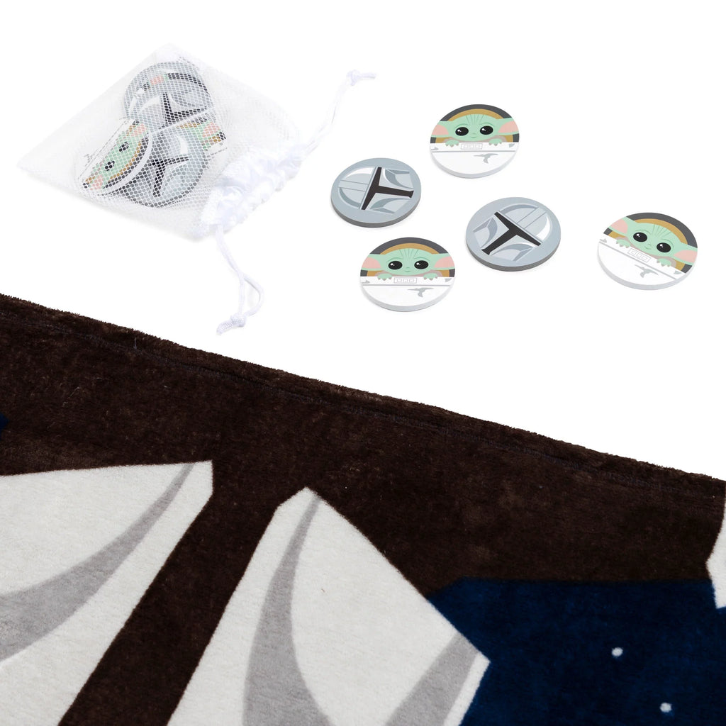 Star Wars Mandalorian Checkers Game Blanket, 100% Microfiber