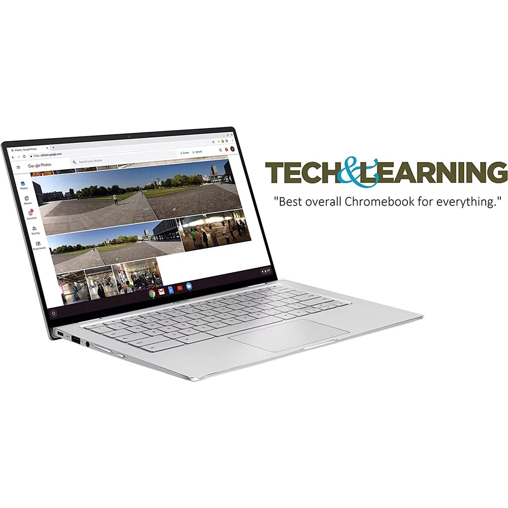 ASUS Chromebook Flip C434 2-In-1 Laptop, 14" Full HD Touchdisplay 4-Way NanoEdge, Intel Core M3-8100Y Processor, 4GB RAM, 64GB eMMC Storage, All-Metal Body, Backlit KB, Chrome OS, Silver - (Open Box)