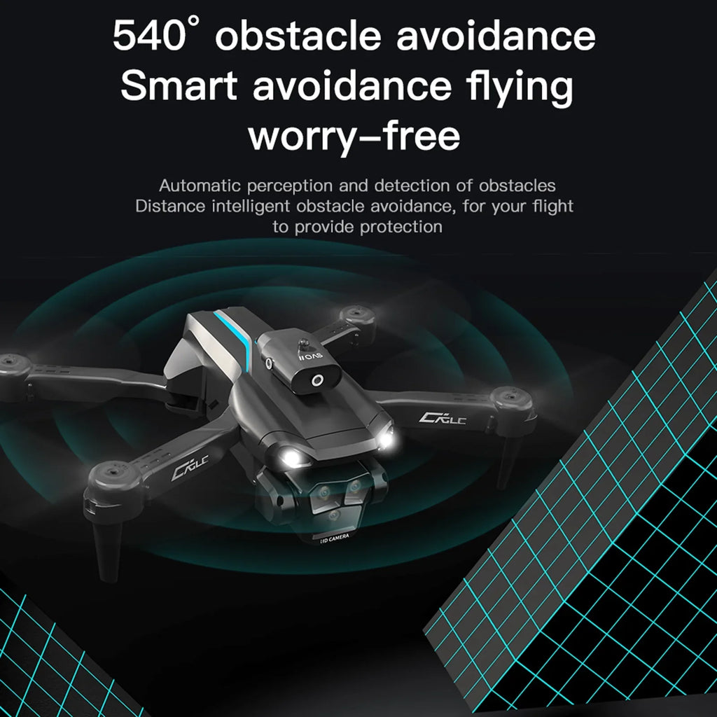 Dcenta Remote Control  with Camera 4K 3 Front Camera 2 Bottom Camera Obstacle Avoidance 5GWiFi FPV Storage Bag Package Trajectory Flight Gesture Photography Follow Flight
