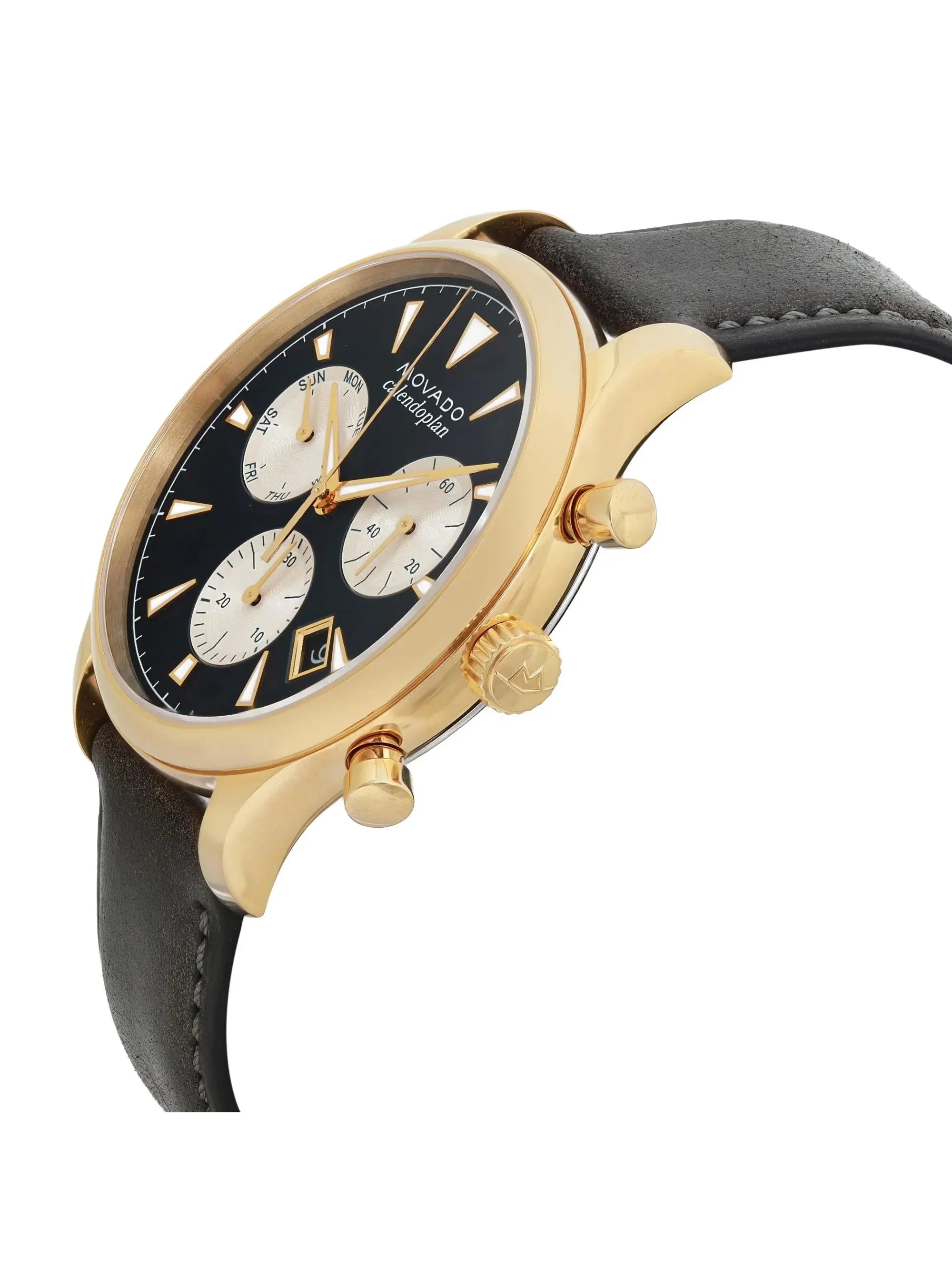 Pre-Owned Movado Heritage 43mm Navy Blue Dial Quartz Men Watch 3650006 (Good)