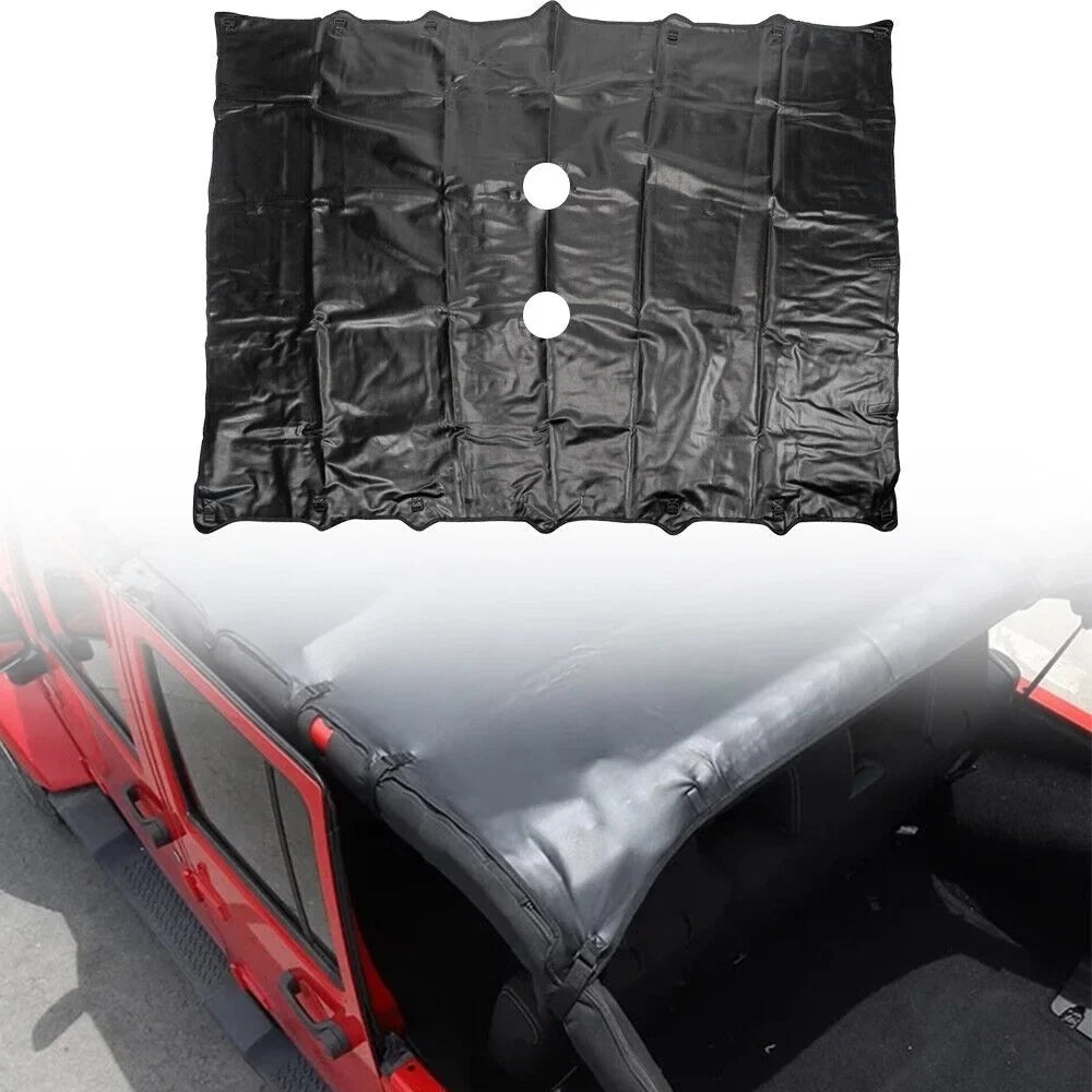 JLLOM Premium Jeep Wrangler JK JKU 07-18 Leather Top Sunshade - Easy Install, Maximum Sun Protection
