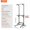 SKYSHALO 10-Level Power Tower Dip Station Pull Up Bar Stand 330LB Height Adjustable