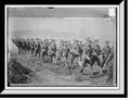 Historic Framed Print, Val Cartier camp - Grenadier guards off to target practice, 17-7/8" x 21-7/8"