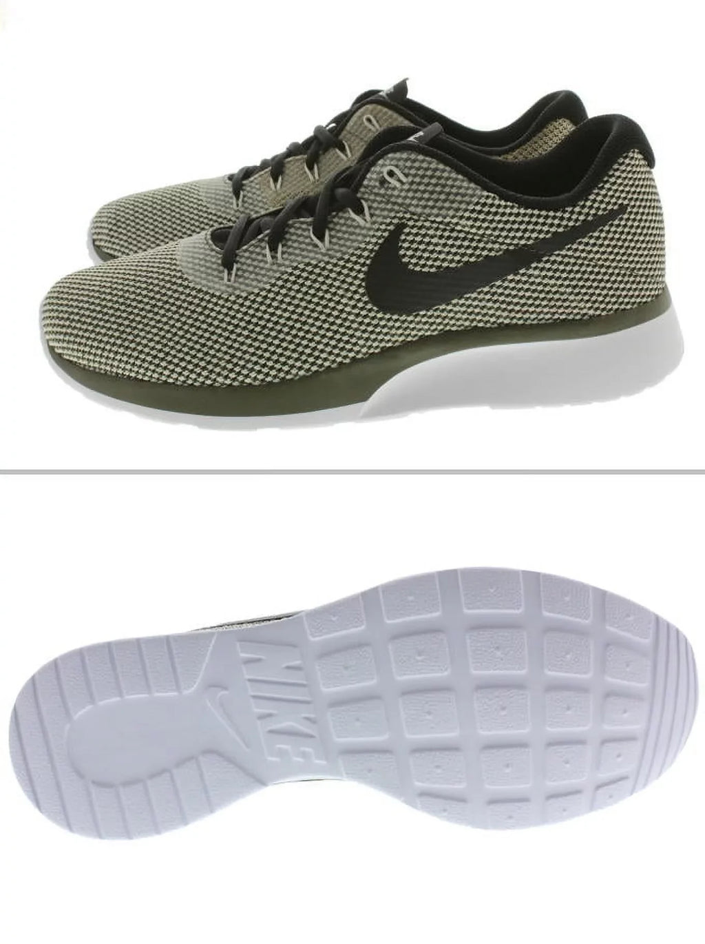 NIKE  Tanjun Racer Sneakers Women's Sz 7 Shoe 921668 301 Cargo Khaki/Light Bone