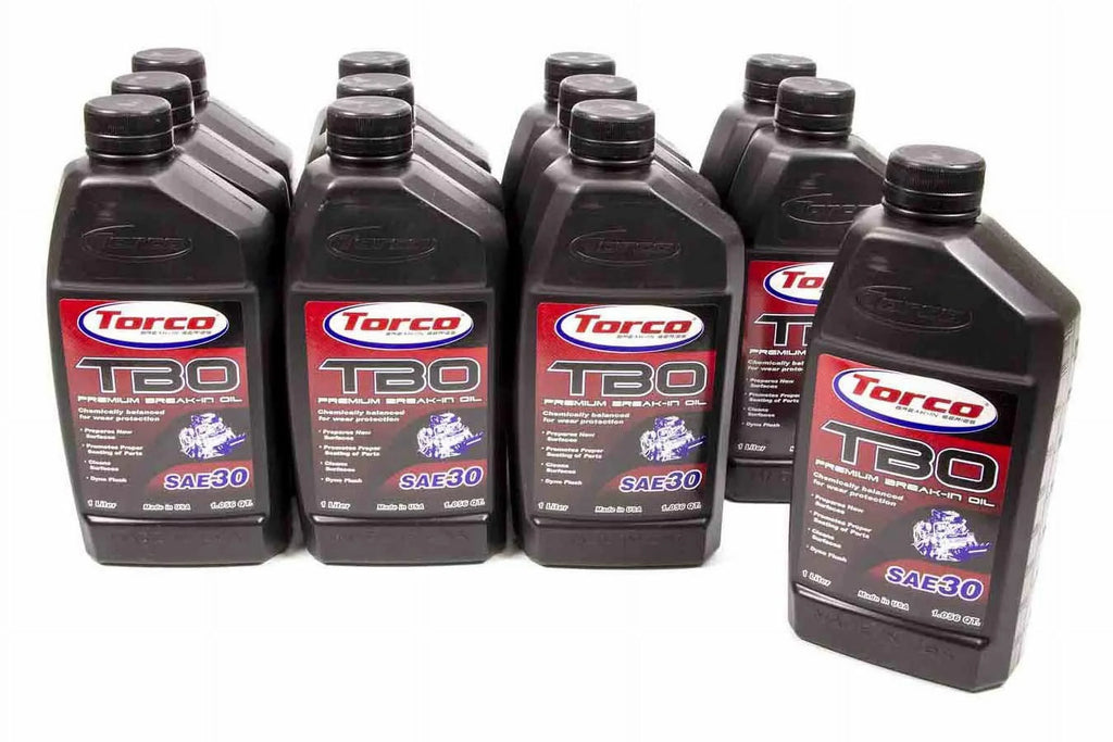Torco  1 Litre TBO ZDDP 30W Conventional Break-In Motor Oil - Set of 12